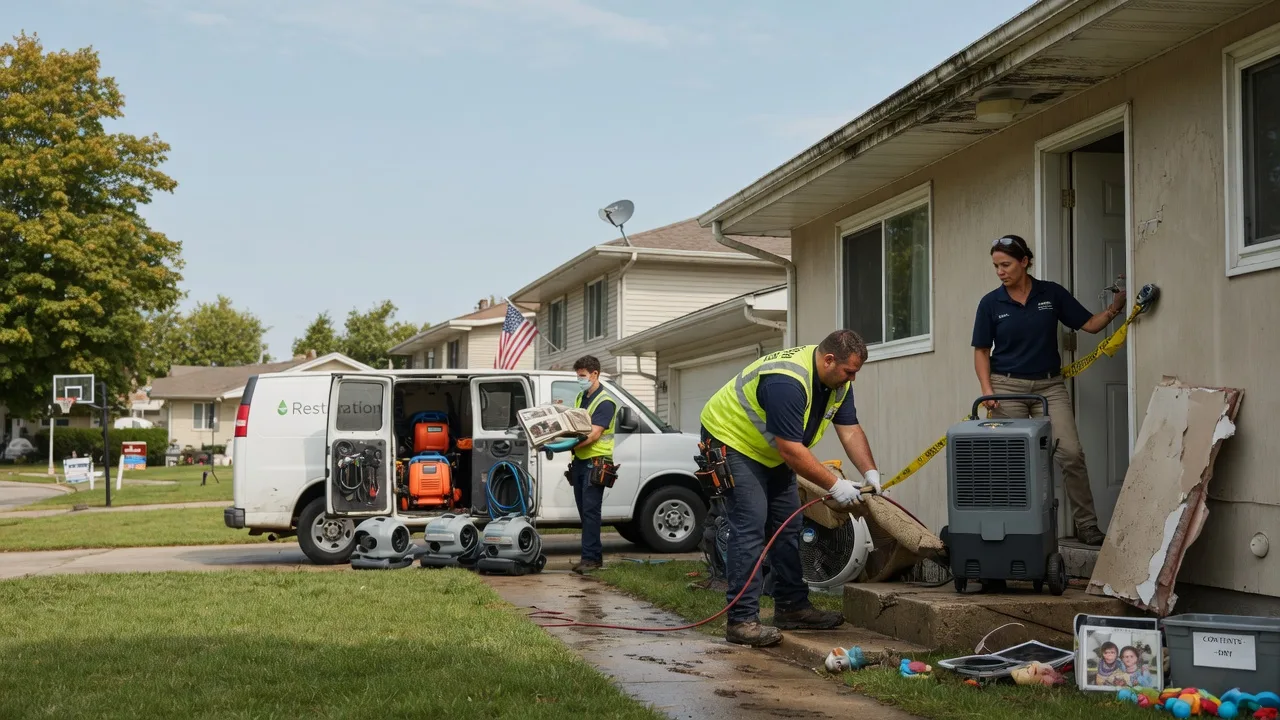 Water Damage Restoration in Flanagan, IL near me